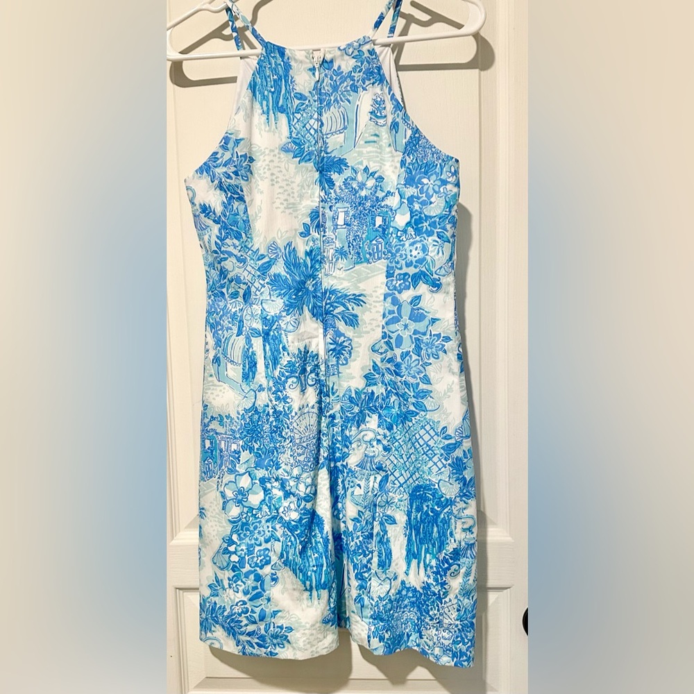 Lilly Pulitzer Sleeveless Pearl Stretch Toile Me About It Mini Shift Dress - Picture 6 of 9